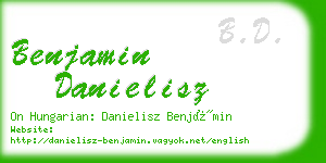 benjamin danielisz business card